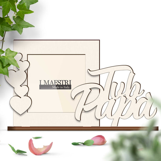 Cornice Portafoto Tvb Papà linea Square con base da appoggio