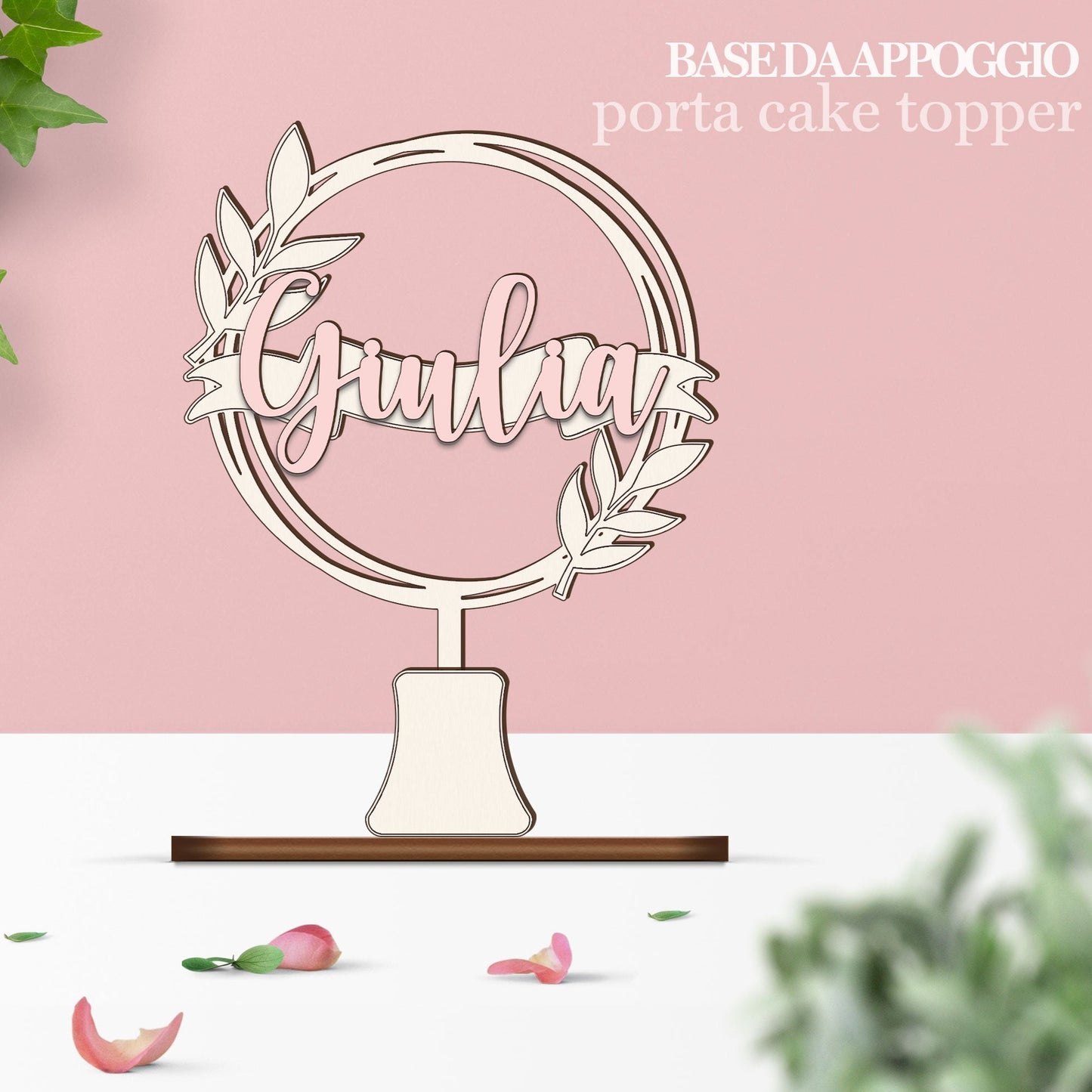 Ghirlanda cake topper personalizzabile con nome Ghirlanda cake topper personalizzabile con nome