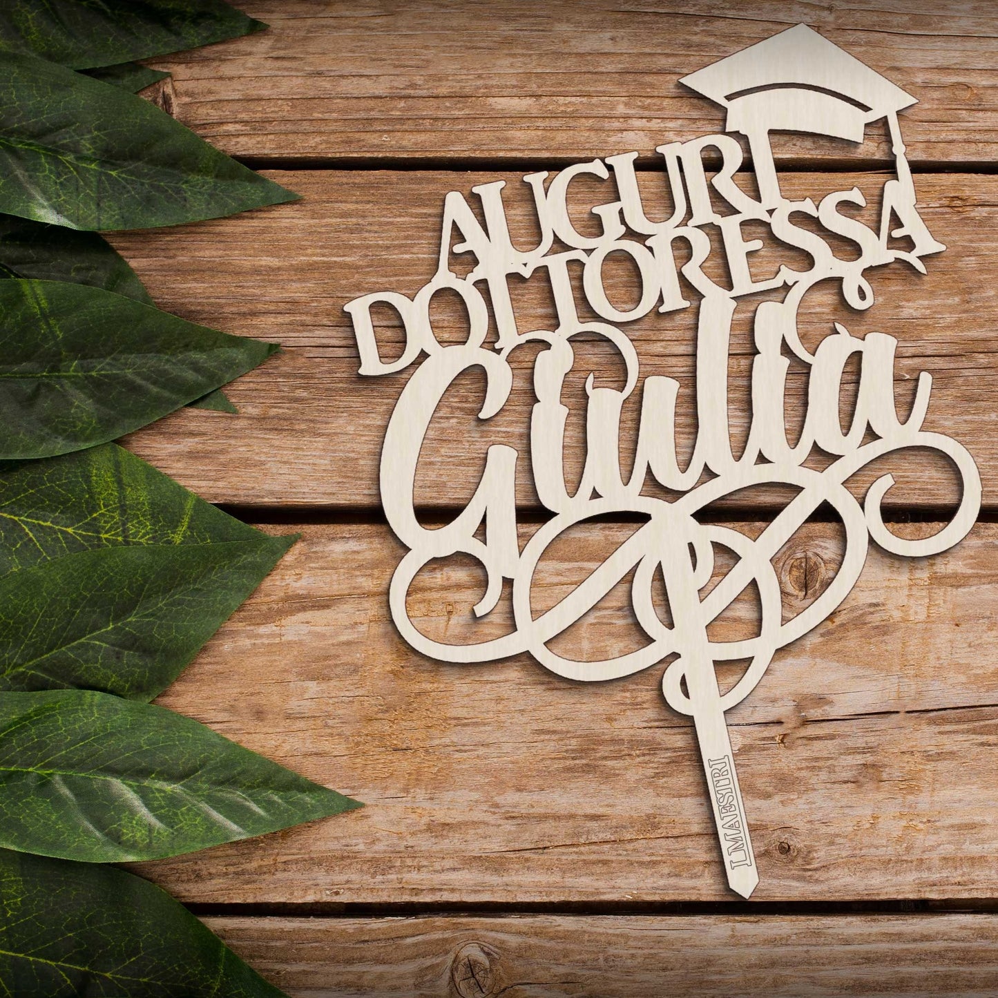 Cake topper Laurea personalizzabile con nome Dottore Dottoressa