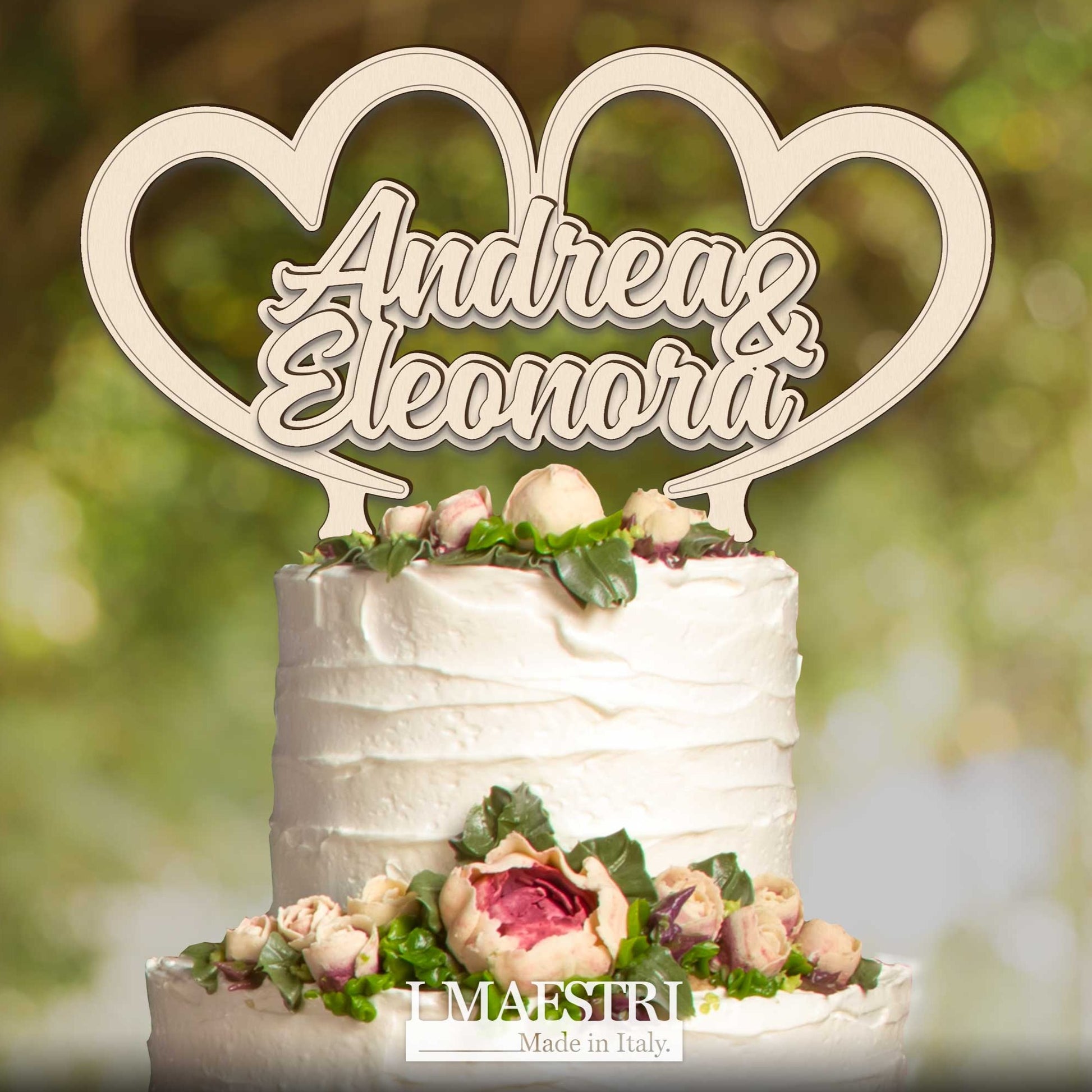 Cake topper Matrimonio personalizzabile con nome