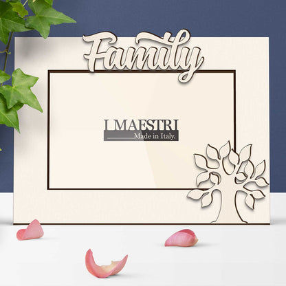 Cornice Family in legno per foto 15x20 cm linea Plain – I Maestri – Made in Italy