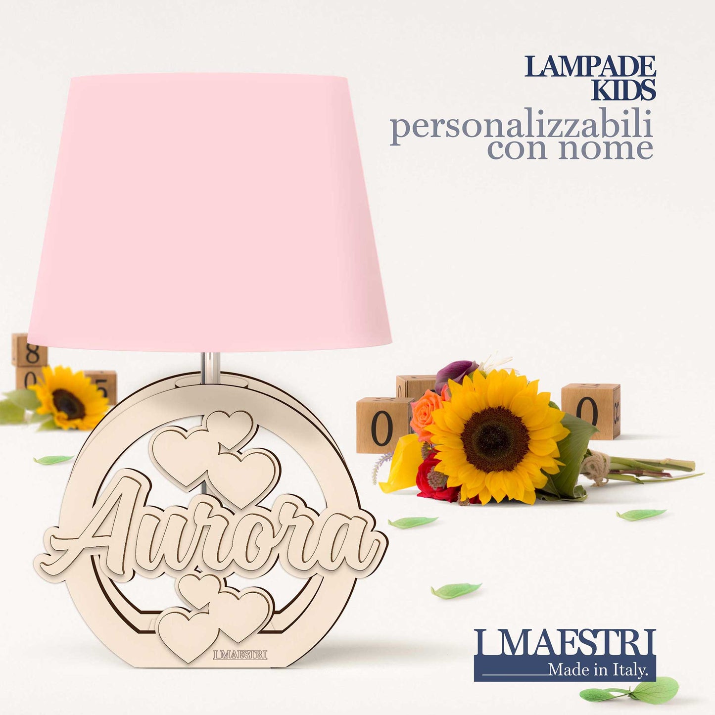 Lampada cameretta personalizzabile con nome