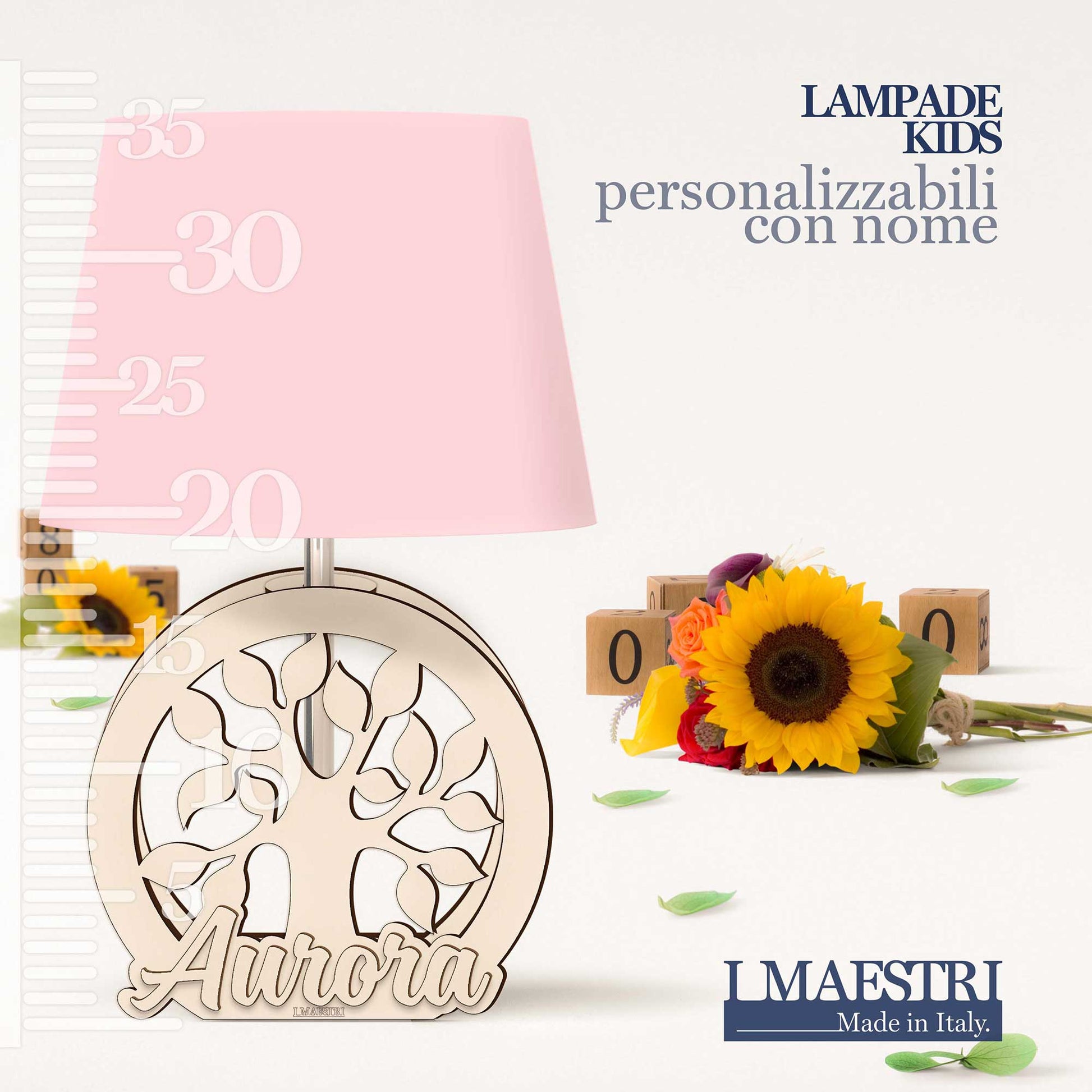 Lampada cameretta personalizzabile con nome