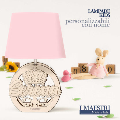 Lampada cameretta personalizzabile con nome