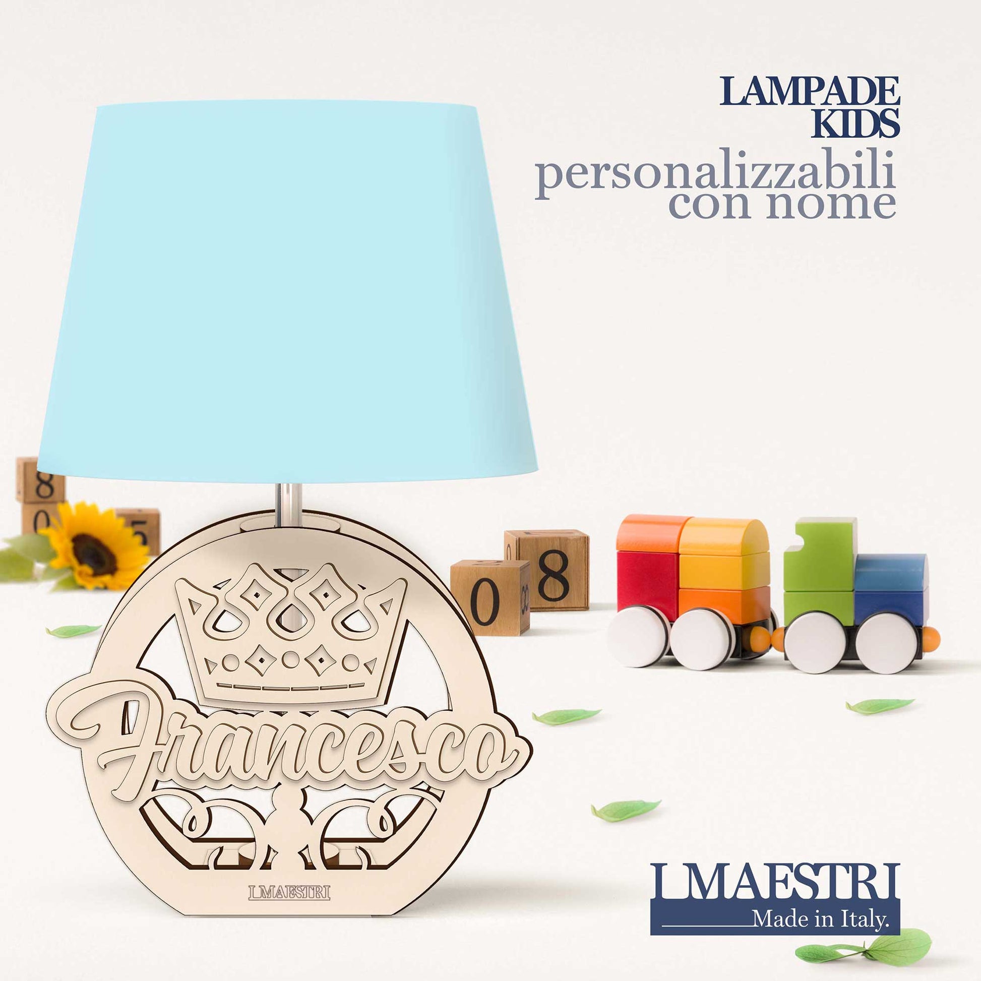 Lampada cameretta personalizzabile con nome