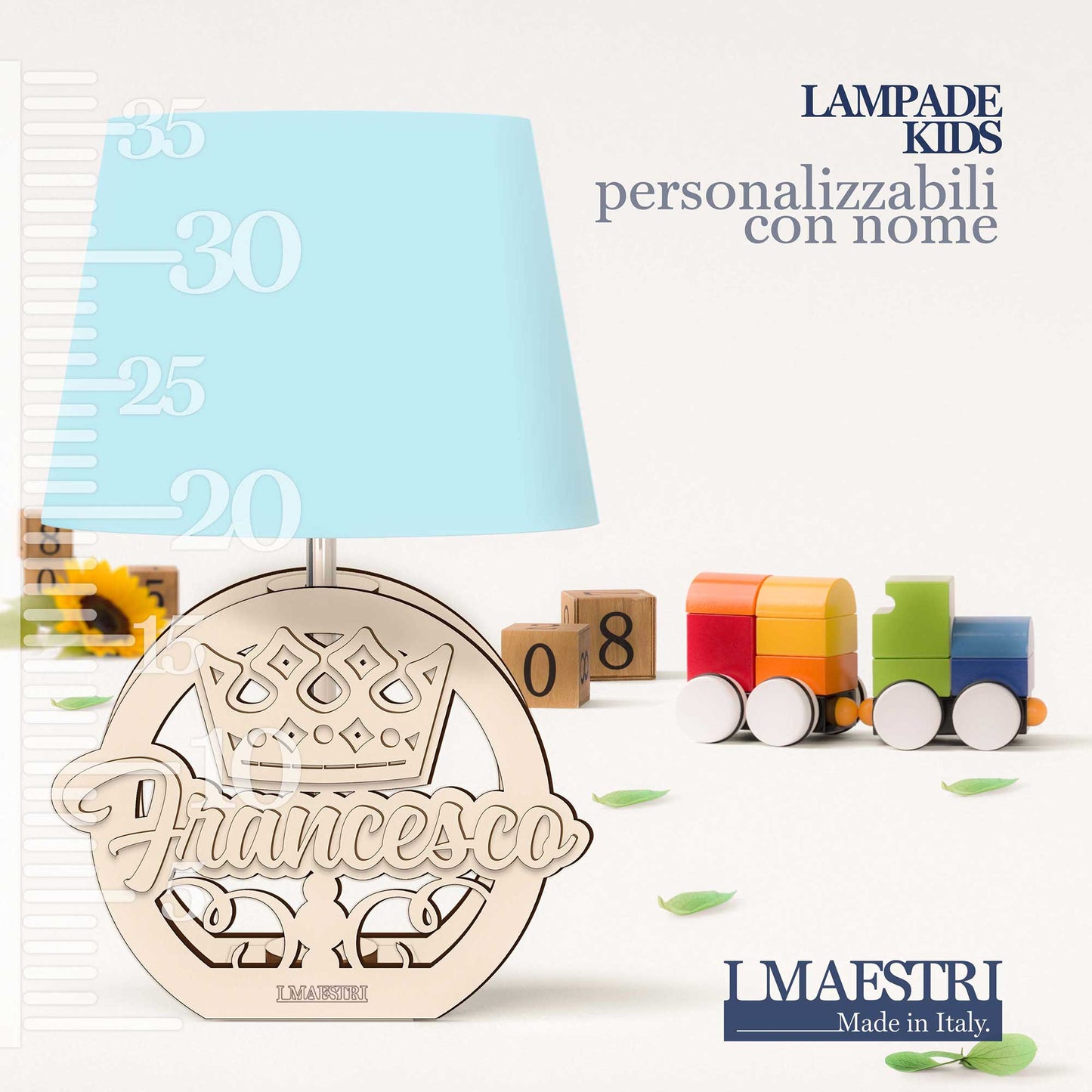 Lampada cameretta personalizzabile con nome