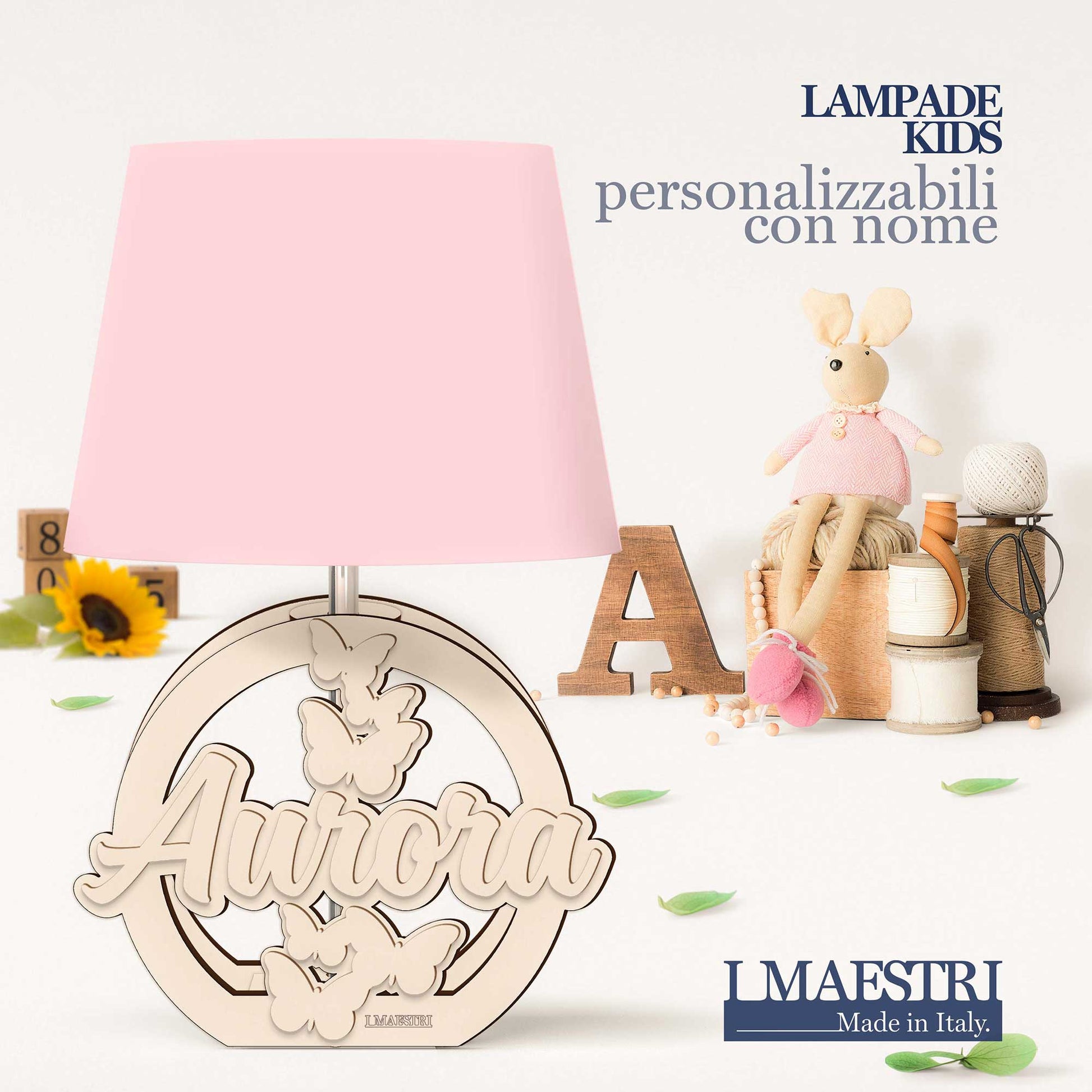 Lampada cameretta personalizzabile con nome