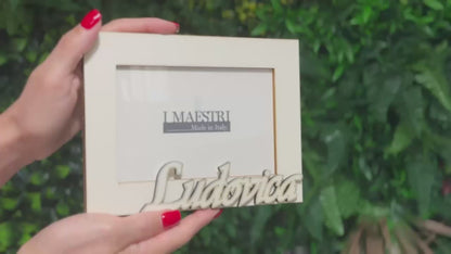 Cornice 10x15 personalizzabile con nome Modello Plain ORIZZONTALE